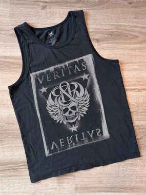 Rock & Republic Veritas black tank top